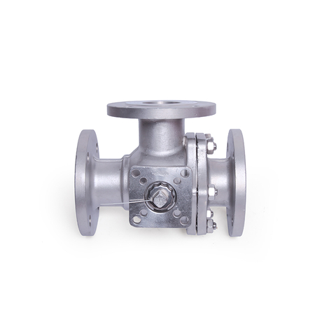 Mounting Pad Three Way Ball Valve (T Type)