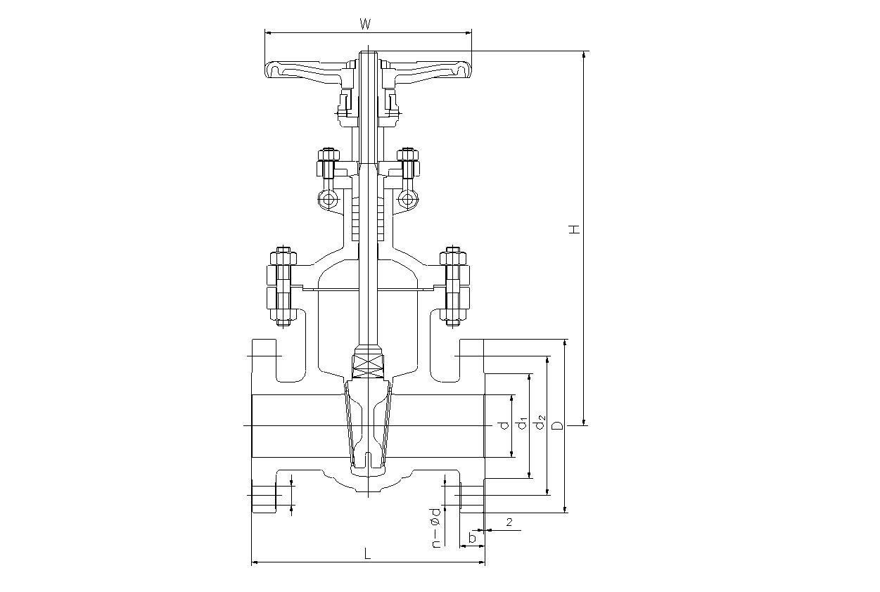 German standard flange gate valve1