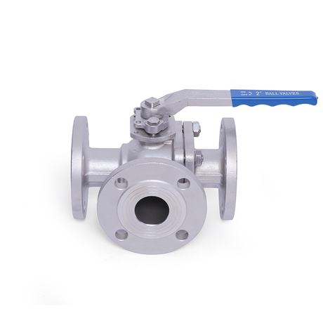 Mounting Pad Three Way Ball Valve (L Type)