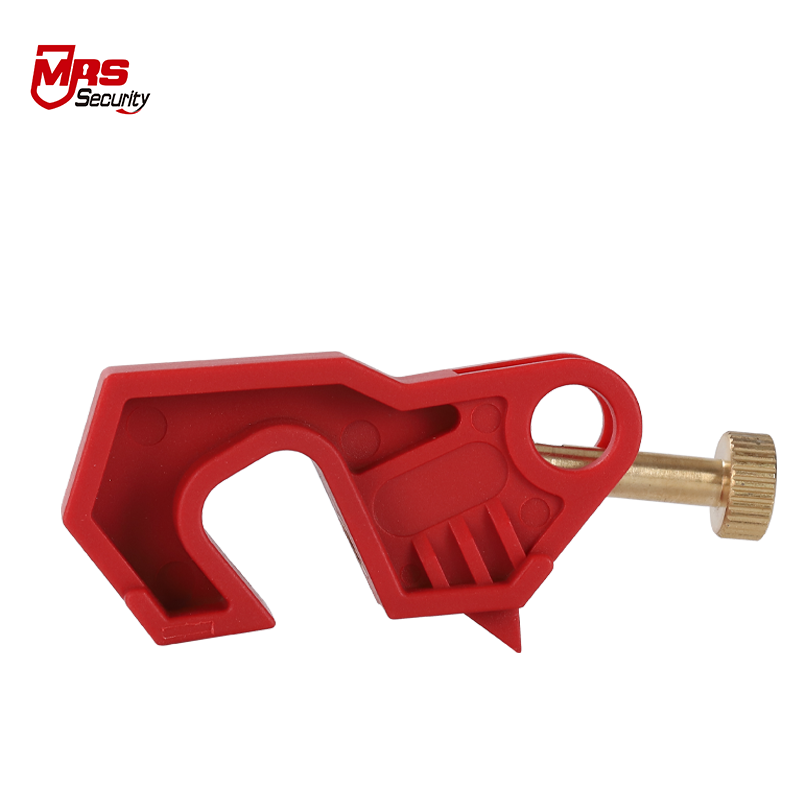 Electrical Mcb circuit breaker lock tools red lockout tagout lock safety circuit breaker lockout with twister screw